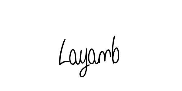 Layanb stylish signature style. Best Handwritten Sign (Angelique-Rose-font-FFP) for my name. Handwritten Signature Collection Ideas for my name Layanb. Layanb signature style 5 images and pictures png