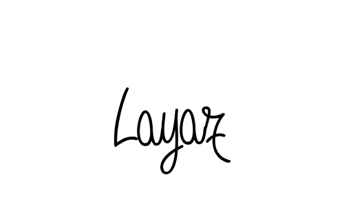 Design your own signature with our free online signature maker. With this signature software, you can create a handwritten (Angelique-Rose-font-FFP) signature for name Layaz. Layaz signature style 5 images and pictures png