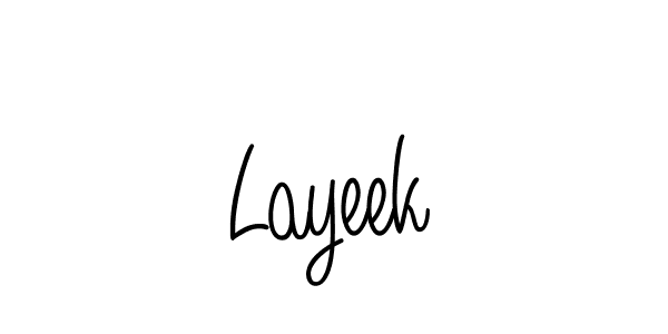 How to Draw Layeek signature style? Angelique-Rose-font-FFP is a latest design signature styles for name Layeek. Layeek signature style 5 images and pictures png