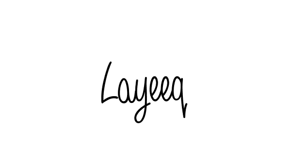 How to make Layeeq signature? Angelique-Rose-font-FFP is a professional autograph style. Create handwritten signature for Layeeq name. Layeeq signature style 5 images and pictures png