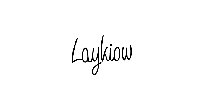 Angelique-Rose-font-FFP is a professional signature style that is perfect for those who want to add a touch of class to their signature. It is also a great choice for those who want to make their signature more unique. Get Laykiow name to fancy signature for free. Laykiow signature style 5 images and pictures png