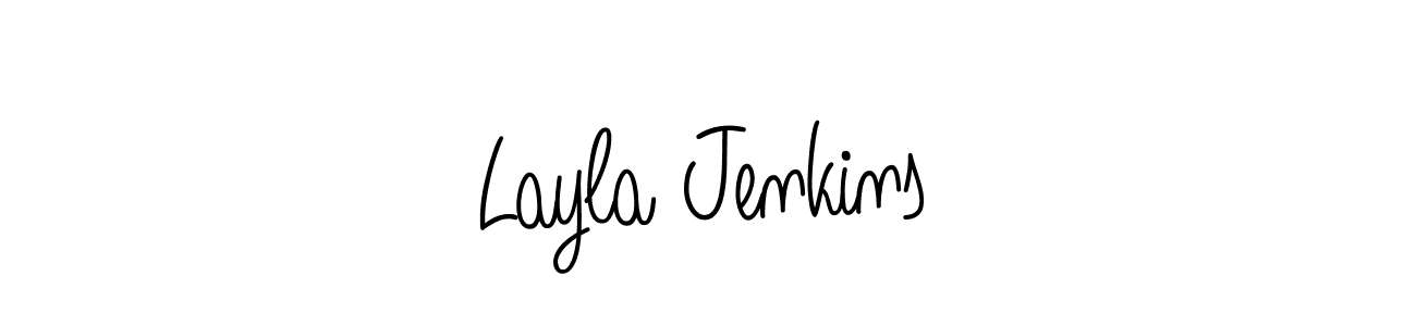 Use a signature maker to create a handwritten signature online. With this signature software, you can design (Angelique-Rose-font-FFP) your own signature for name Layla Jenkins. Layla Jenkins signature style 5 images and pictures png