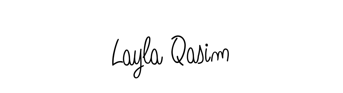 How to Draw Layla Qasim signature style? Angelique-Rose-font-FFP is a latest design signature styles for name Layla Qasim. Layla Qasim signature style 5 images and pictures png