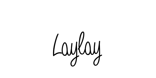 Design your own signature with our free online signature maker. With this signature software, you can create a handwritten (Angelique-Rose-font-FFP) signature for name Laylay. Laylay signature style 5 images and pictures png