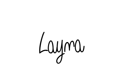 Layna stylish signature style. Best Handwritten Sign (Angelique-Rose-font-FFP) for my name. Handwritten Signature Collection Ideas for my name Layna. Layna signature style 5 images and pictures png