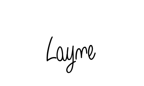 Make a beautiful signature design for name Layne. With this signature (Angelique-Rose-font-FFP) style, you can create a handwritten signature for free. Layne signature style 5 images and pictures png