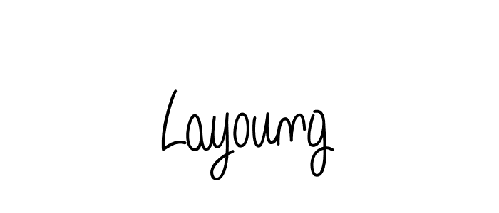 The best way (Angelique-Rose-font-FFP) to make a short signature is to pick only two or three words in your name. The name Layoung include a total of six letters. For converting this name. Layoung signature style 5 images and pictures png