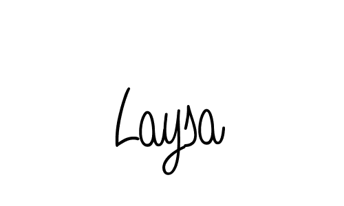 Create a beautiful signature design for name Laysa. With this signature (Angelique-Rose-font-FFP) fonts, you can make a handwritten signature for free. Laysa signature style 5 images and pictures png
