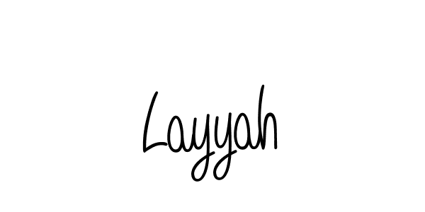 How to make Layyah name signature. Use Angelique-Rose-font-FFP style for creating short signs online. This is the latest handwritten sign. Layyah signature style 5 images and pictures png