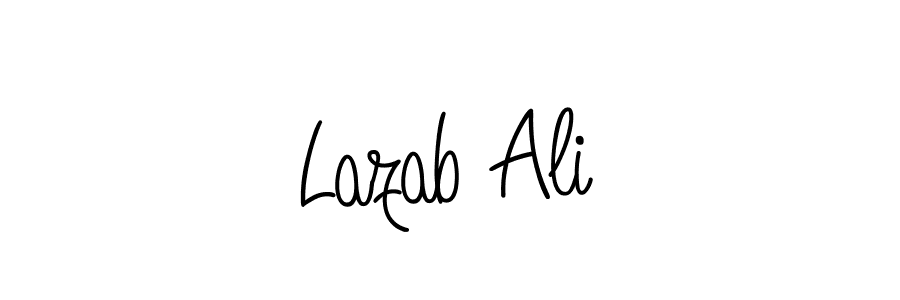 Design your own signature with our free online signature maker. With this signature software, you can create a handwritten (Angelique-Rose-font-FFP) signature for name Lazab Ali. Lazab Ali signature style 5 images and pictures png