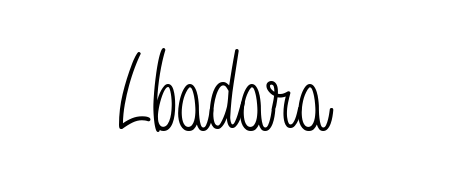 A timeless handwritten aesthetic for Lbadara. The Angelique-Rose-font-FFP font gives your signature a handcrafted feel with natural curves. Lbadara signature style 5 images and pictures png