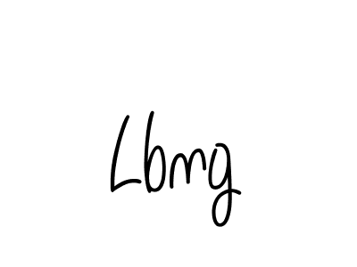 How to make Lbng name signature. Use Angelique-Rose-font-FFP style for creating short signs online. This is the latest handwritten sign. Lbng signature style 5 images and pictures png