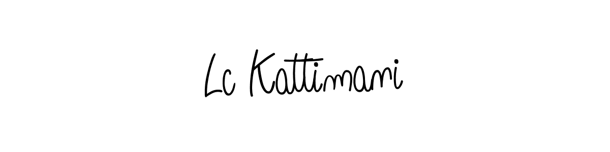 How to make Lc Kattimani signature? Angelique-Rose-font-FFP is a professional autograph style. Create handwritten signature for Lc Kattimani name. Lc Kattimani signature style 5 images and pictures png