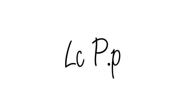 Create a beautiful signature design for name Lc P.p. With this signature (Angelique-Rose-font-FFP) fonts, you can make a handwritten signature for free. Lc P.p signature style 5 images and pictures png