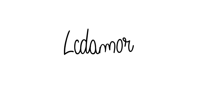 Design your own signature with our free online signature maker. With this signature software, you can create a handwritten (Angelique-Rose-font-FFP) signature for name Lcdamor. Lcdamor signature style 5 images and pictures png