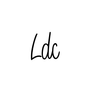 Make a beautiful signature design for name Ldc. With this signature (Angelique-Rose-font-FFP) style, you can create a handwritten signature for free. Ldc signature style 5 images and pictures png
