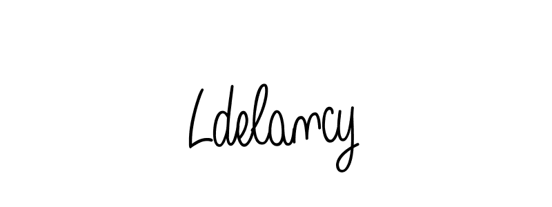 How to make Ldelancy signature? Angelique-Rose-font-FFP is a professional autograph style. Create handwritten signature for Ldelancy name. Ldelancy signature style 5 images and pictures png