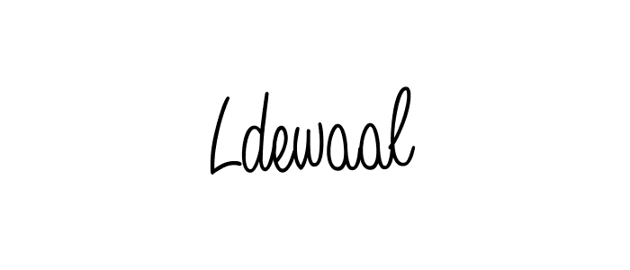 You should practise on your own different ways (Angelique-Rose-font-FFP) to write your name (Ldewaal) in signature. don't let someone else do it for you. Ldewaal signature style 5 images and pictures png