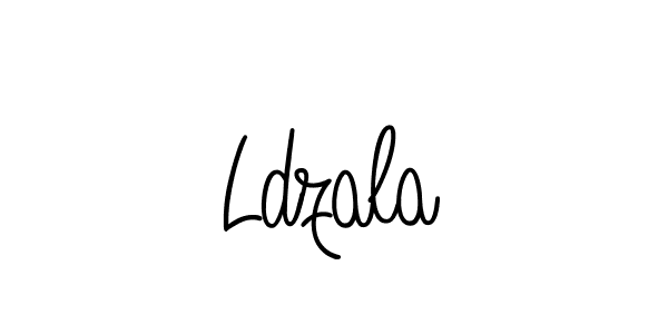 if you are searching for the best signature style for your name Ldzala. so please give up your signature search. here we have designed multiple signature styles  using Angelique-Rose-font-FFP. Ldzala signature style 5 images and pictures png