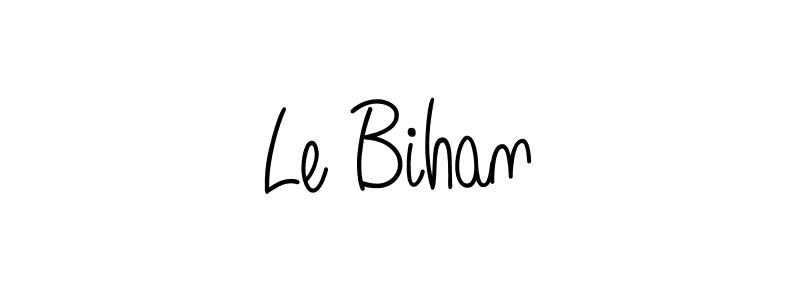 Use a signature maker to create a handwritten signature online. With this signature software, you can design (Angelique-Rose-font-FFP) your own signature for name Le Bihan. Le Bihan signature style 5 images and pictures png