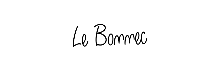 Le Bonnec stylish signature style. Best Handwritten Sign (Angelique-Rose-font-FFP) for my name. Handwritten Signature Collection Ideas for my name Le Bonnec. Le Bonnec signature style 5 images and pictures png