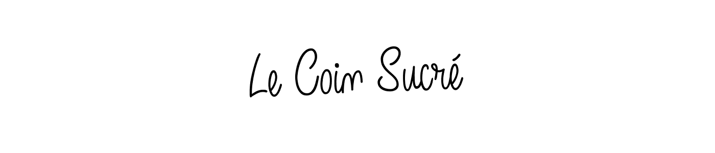 Create a beautiful signature design for name Le Coin Sucré. With this signature (Angelique-Rose-font-FFP) fonts, you can make a handwritten signature for free. Le Coin Sucré signature style 5 images and pictures png