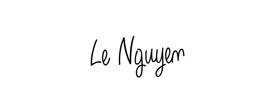 Create a beautiful signature design for name Le Nguyen. With this signature (Angelique-Rose-font-FFP) fonts, you can make a handwritten signature for free. Le Nguyen signature style 5 images and pictures png