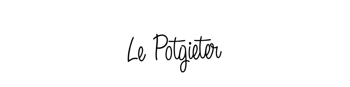 Le Potgieter stylish signature style. Best Handwritten Sign (Angelique-Rose-font-FFP) for my name. Handwritten Signature Collection Ideas for my name Le Potgieter. Le Potgieter signature style 5 images and pictures png