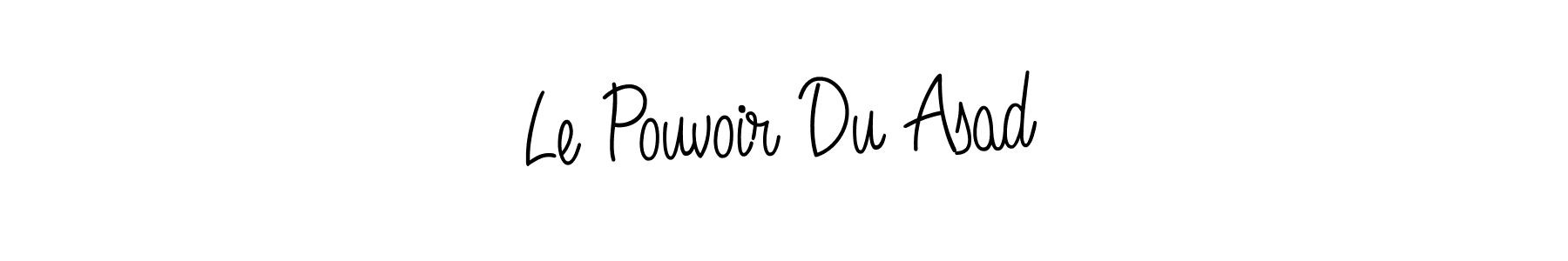 The best way (Angelique-Rose-font-FFP) to make a short signature is to pick only two or three words in your name. The name Le Pouvoir Du Asad include a total of six letters. For converting this name. Le Pouvoir Du Asad signature style 5 images and pictures png