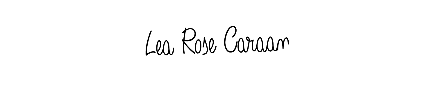 You should practise on your own different ways (Angelique-Rose-font-FFP) to write your name (Lea Rose Caraan) in signature. don't let someone else do it for you. Lea Rose Caraan signature style 5 images and pictures png