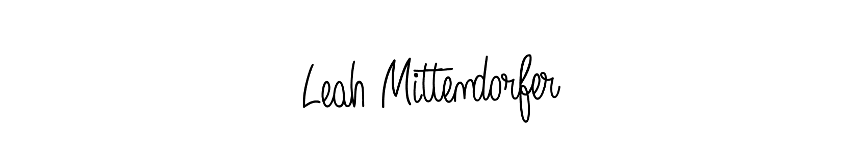 Use a signature maker to create a handwritten signature online. With this signature software, you can design (Angelique-Rose-font-FFP) your own signature for name Leah Mittendorfer. Leah Mittendorfer signature style 5 images and pictures png