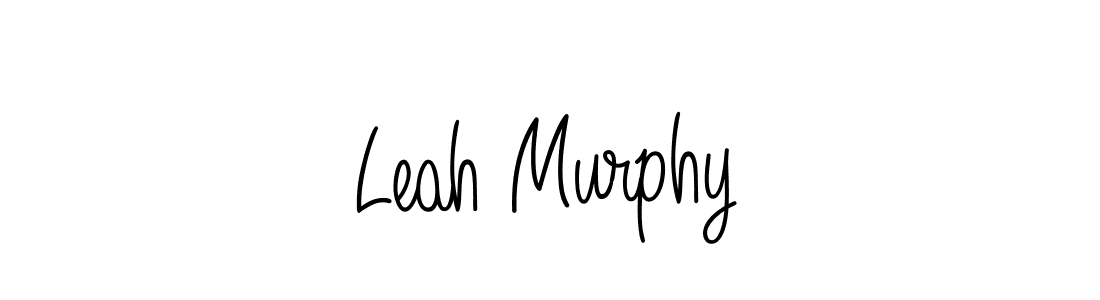 You should practise on your own different ways (Angelique-Rose-font-FFP) to write your name (Leah Murphy) in signature. don't let someone else do it for you. Leah Murphy signature style 5 images and pictures png