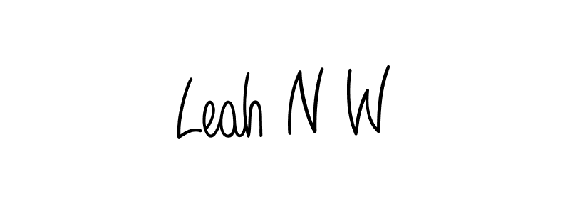 Once you've used our free online signature maker to create your best signature Angelique-Rose-font-FFP style, it's time to enjoy all of the benefits that Leah N W name signing documents. Leah N W signature style 5 images and pictures png