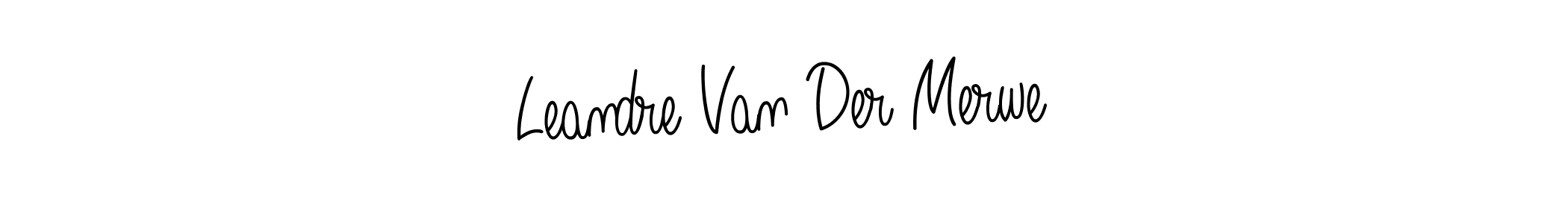 Use a signature maker to create a handwritten signature online. With this signature software, you can design (Angelique-Rose-font-FFP) your own signature for name Leandre Van Der Merwe. Leandre Van Der Merwe signature style 5 images and pictures png