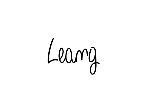 How to make Leang signature? Angelique-Rose-font-FFP is a professional autograph style. Create handwritten signature for Leang name. Leang signature style 5 images and pictures png