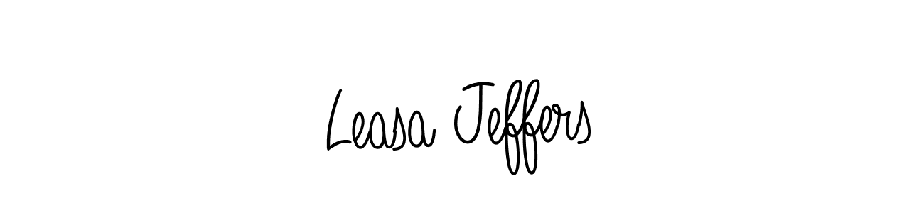 Create a beautiful signature design for name Leasa Jeffers. With this signature (Angelique-Rose-font-FFP) fonts, you can make a handwritten signature for free. Leasa Jeffers signature style 5 images and pictures png