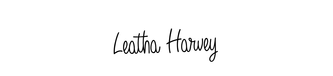 You can use this online signature creator to create a handwritten signature for the name Leatha Harvey. This is the best online autograph maker. Leatha Harvey signature style 5 images and pictures png