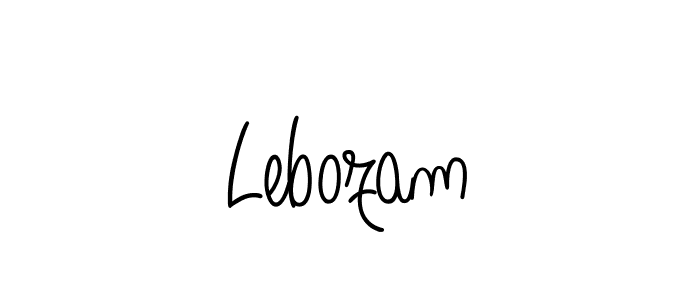 if you are searching for the best signature style for your name Lebozam. so please give up your signature search. here we have designed multiple signature styles  using Angelique-Rose-font-FFP. Lebozam signature style 5 images and pictures png