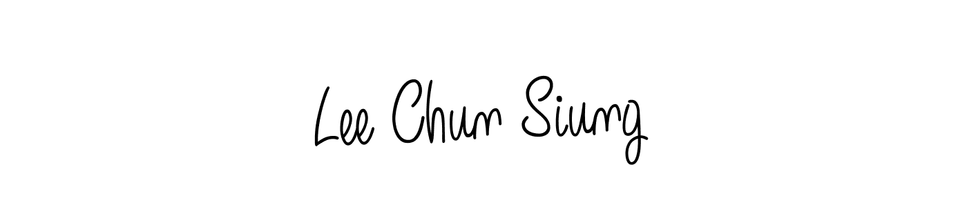 Make a beautiful signature design for name Lee Chun Siung. Use this online signature maker to create a handwritten signature for free. Lee Chun Siung signature style 5 images and pictures png
