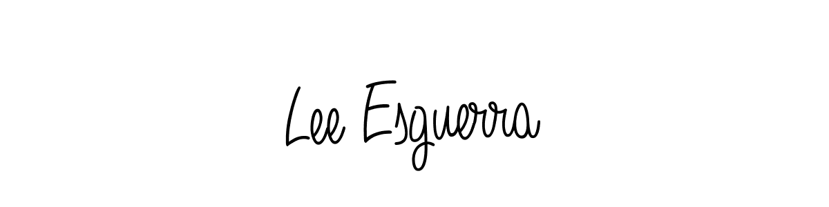 Make a beautiful signature design for name Lee Esguerra. With this signature (Angelique-Rose-font-FFP) style, you can create a handwritten signature for free. Lee Esguerra signature style 5 images and pictures png