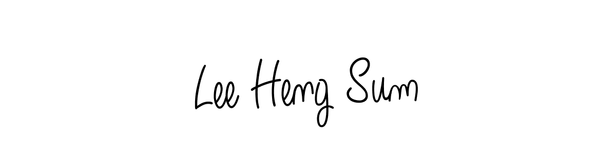 Lee Heng Sum stylish signature style. Best Handwritten Sign (Angelique-Rose-font-FFP) for my name. Handwritten Signature Collection Ideas for my name Lee Heng Sum. Lee Heng Sum signature style 5 images and pictures png