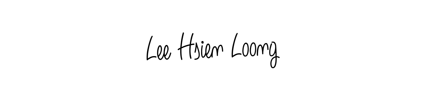 The best way (Angelique-Rose-font-FFP) to make a short signature is to pick only two or three words in your name. The name Lee Hsien Loong include a total of six letters. For converting this name. Lee Hsien Loong signature style 5 images and pictures png