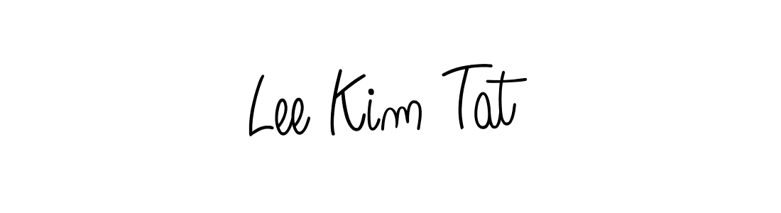 Use a signature maker to create a handwritten signature online. With this signature software, you can design (Angelique-Rose-font-FFP) your own signature for name Lee Kim Tat. Lee Kim Tat signature style 5 images and pictures png