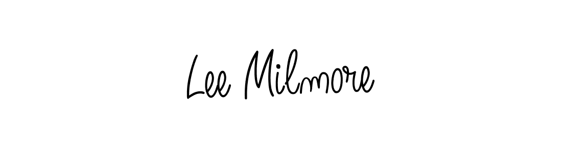 if you are searching for the best signature style for your name Lee Milmore. so please give up your signature search. here we have designed multiple signature styles  using Angelique-Rose-font-FFP. Lee Milmore signature style 5 images and pictures png