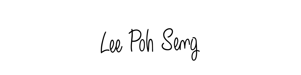Design your own signature with our free online signature maker. With this signature software, you can create a handwritten (Angelique-Rose-font-FFP) signature for name Lee Poh Seng. Lee Poh Seng signature style 5 images and pictures png