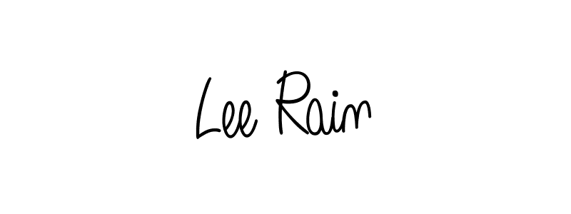 The best way (Angelique-Rose-font-FFP) to make a short signature is to pick only two or three words in your name. The name Lee Rain include a total of six letters. For converting this name. Lee Rain signature style 5 images and pictures png