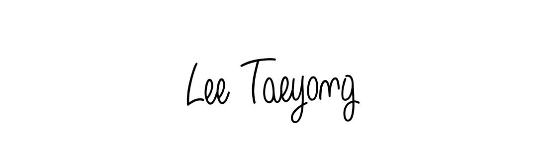 Use a signature maker to create a handwritten signature online. With this signature software, you can design (Angelique-Rose-font-FFP) your own signature for name Lee Taeyong. Lee Taeyong signature style 5 images and pictures png