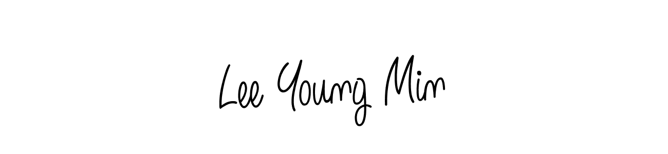 Angelique-Rose-font-FFP is a professional signature style that is perfect for those who want to add a touch of class to their signature. It is also a great choice for those who want to make their signature more unique. Get Lee Young Min name to fancy signature for free. Lee Young Min signature style 5 images and pictures png