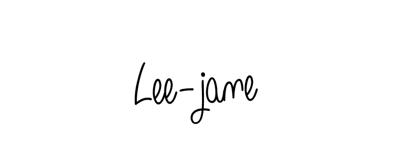 Make a beautiful signature design for name Lee-jane. With this signature (Angelique-Rose-font-FFP) style, you can create a handwritten signature for free. Lee-jane signature style 5 images and pictures png