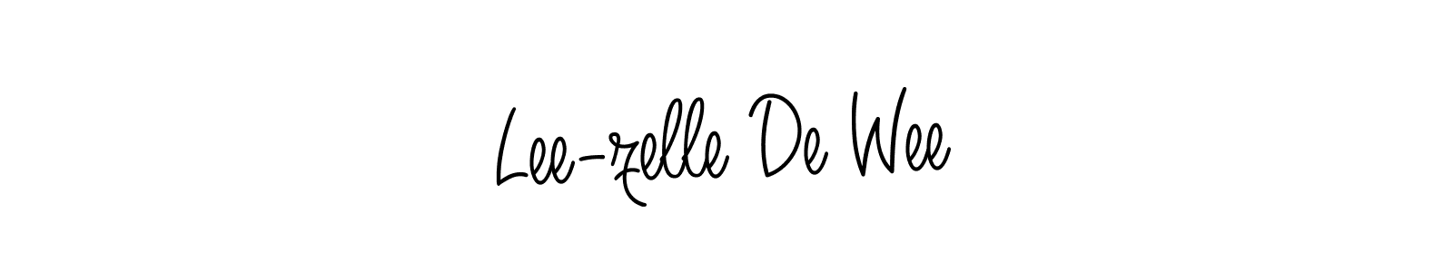 Design your own signature with our free online signature maker. With this signature software, you can create a handwritten (Angelique-Rose-font-FFP) signature for name Lee-zelle De Wee. Lee-zelle De Wee signature style 5 images and pictures png